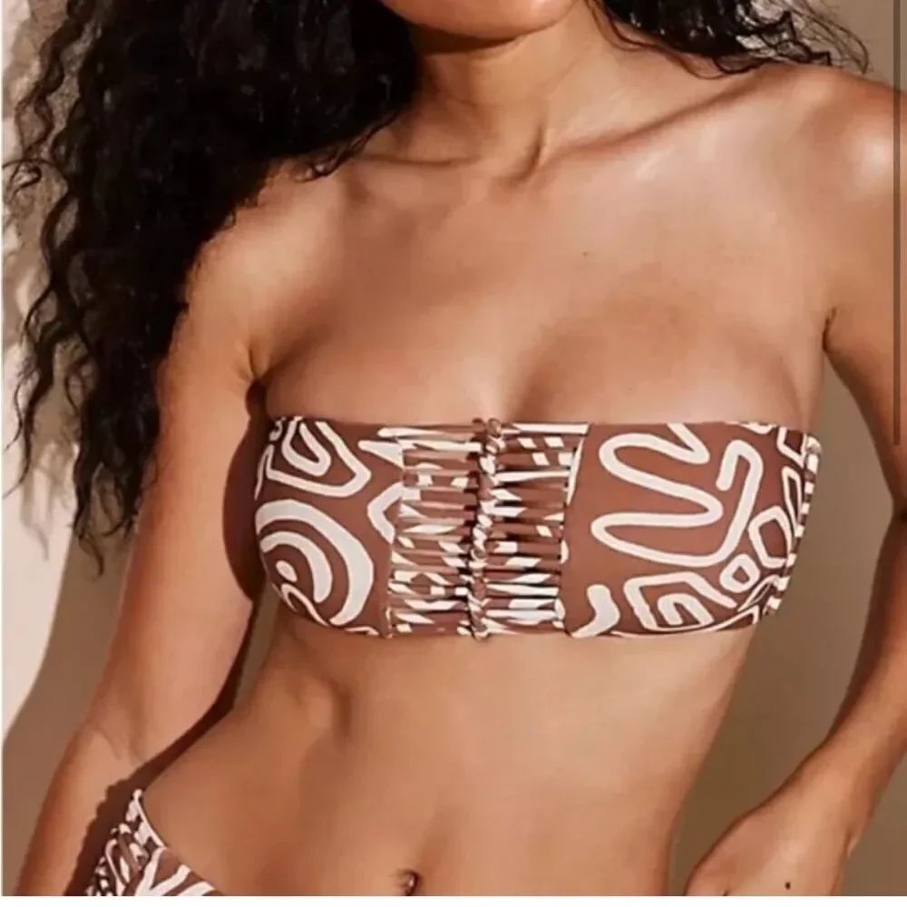 Stone Fox Swim Inez Bandeau Bikini Top XS